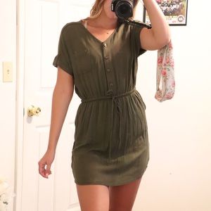 Olive green dress